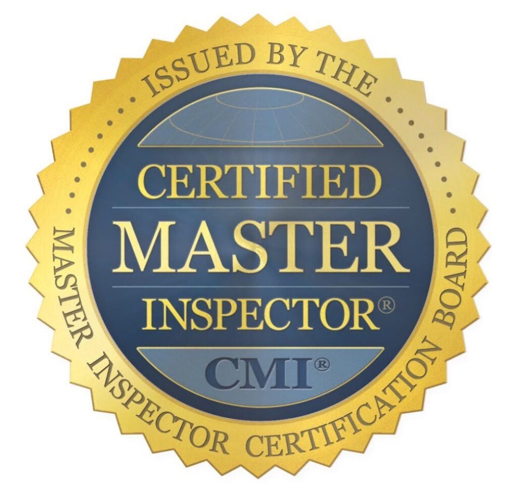Certified master inspector logo.