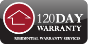 The 120 day warrant residential warrant services logo.